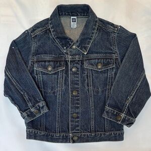 LIKE NEW!! BABY GAP UNISEX DENIM JEANS JACKET TODDLER SIZE 4